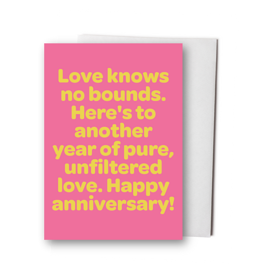 Love knows No Bounds Greeting Card