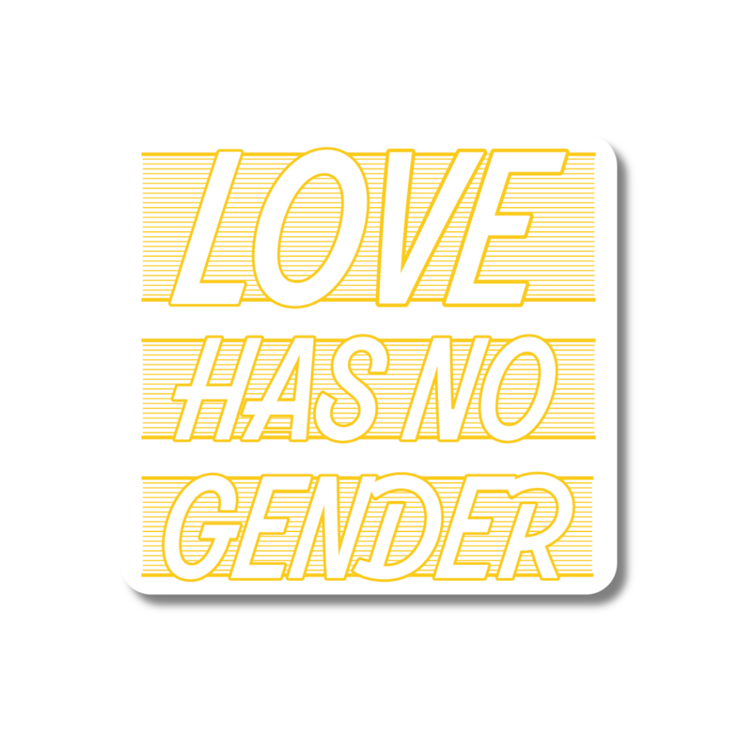 Love Has No Gender Vinyl Sticker