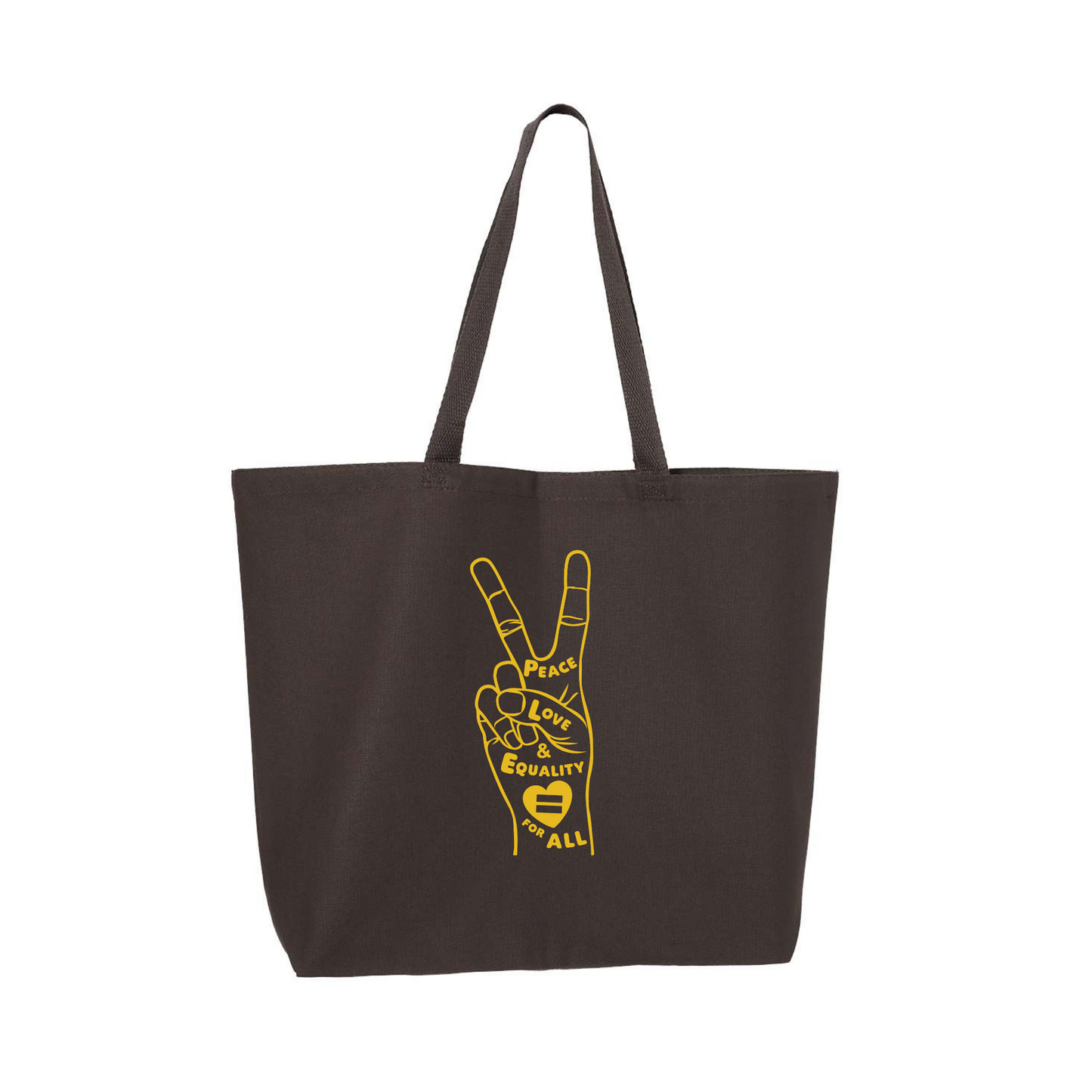 Peace, Love & Equality Tote Jumbo