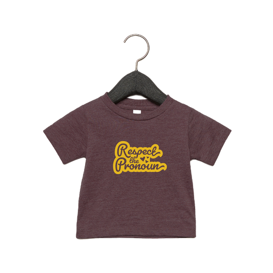 Retro Respect the Pronoun  Baby T-shirt