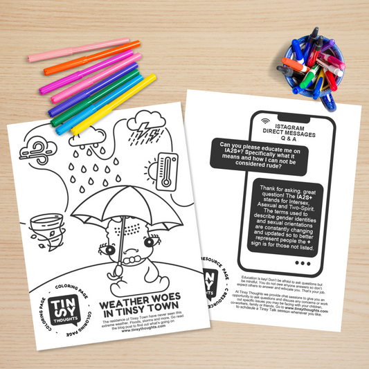 Weather Woes FREE Coloring Page & Resource